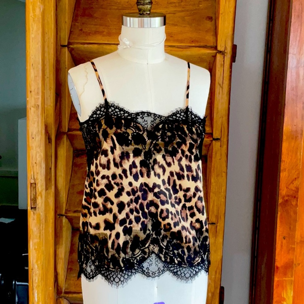 Storia Silky Camisole Leopard Print M